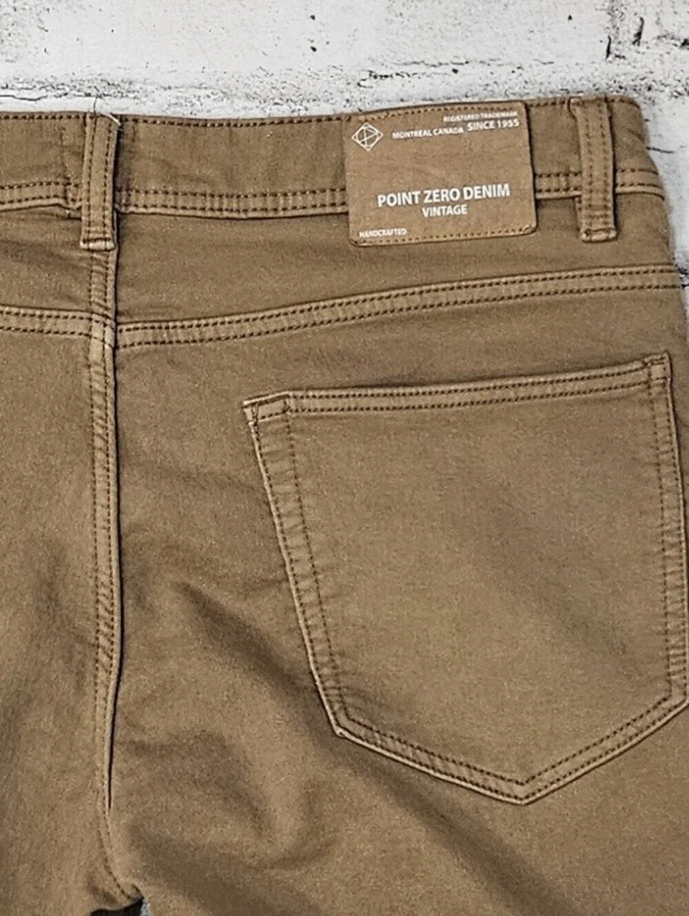 Point Zero Tan Slim Straight Jeans Men’s 33 Stretch Denim Pants